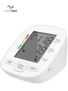 Health-Medicine Factory Price LED Automatic Smart Sphygmomanometer Digital Arm Bp Monitor Arm Barrel Type Electronic Blood Pressure Bp Machine