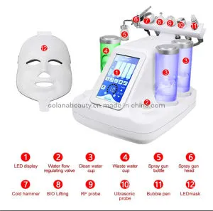 7 in 1 Portable Water Aqua Peel Hydro Facial Machine with Bio Microcurrent RF Jet Peel
