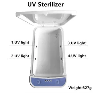 Factory Ce UV Disinfection Aromatherapy Ultraviolet Lamp Sterilizer Disinfectant Box with Wireless Charging