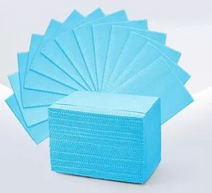 Cheap Colorful Biodegradable Dental Bibs Towel Disposable Adult Paper Bibs for Dentist Patients