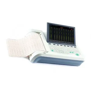 12-Channel ECG Machine Color Screen Portable Electrocardiograph 12 Lead ECG Machine