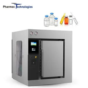 Pharmaceutical Autoclave Ampoule Syrup and IV Solution Small Vial Bottle Steam Sterilizer