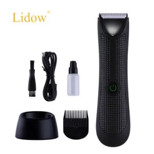 USB Rechargeable Groin & Body Hair Trimmer Ball Shaver Hair Clipper with Base