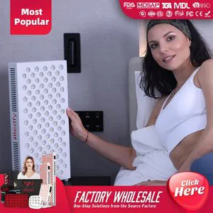 Customizable Kinreen Redlight Device Panel 630nm 660nm 810nm Red and Blue LED Light Therapy Panel Red Light Therapy Panel for Home Factory Wholesale