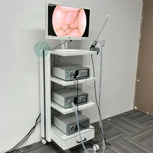Endoscopy Laparoscopy Laparoscope Tower Complete System Set with Light Source Endoscope Camera