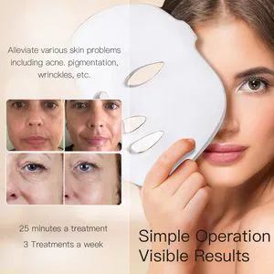 Home Use Portable Skincare 7 Colour LED Light Therapy Face Mask