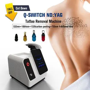 Upgrade Version Q Switch ND YAG Laser Vertical 755nm Laser Tattoo Removal System