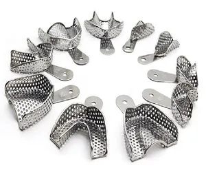 Reusable Set of 6PCS Stainless Steel Impression Tray