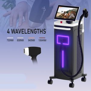Diode Laser Hair Remove Machine Laser Hair Removal 808nm 810nm 3000W Handle High Power Diode Laser Stationary Adjustable 1-20Hz