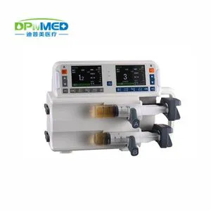 CE Approved Medical Double Channel TCI Infusion Syringe Pump OEM Medical Feeding Injection Pole Clamp Portable