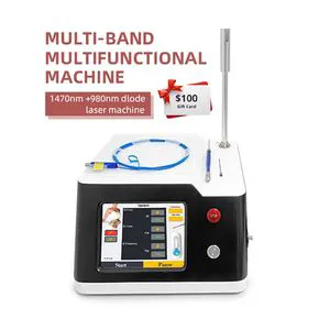 Portable Lipolysis 980nm 1470nm Laser Liposuction Machine Skin Rejuvenation Equipment with ND YAG Laser for Beauty Use