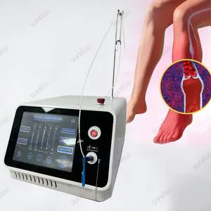Leg Vein Varicose Removal Treatment 980 Nm Diode Laser Vascular Removal Equipment Gigaa Laser 1470 Nm Evlt