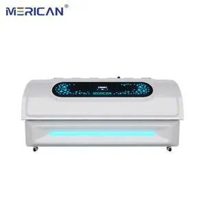 Merican Vertical Solarium Machine Full Body Tanning Bed Lay-Down Beauty Equipment for Bronze Skin