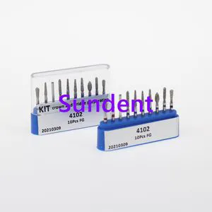 Dental Polishing Burs Kit Fg-4102 Supply Crown and Bridge Prepartion Burs Kit