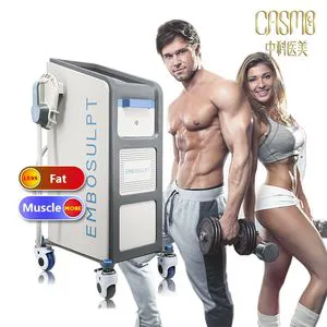 2 Handles Portable Electro Stimulation Slimming EMS Slim Muscle Building Machine