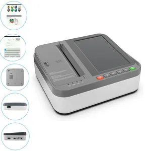 Veterinary Instrument Vecg-32b 7inch Touch Screen 3 Channel ECG Machine for Pet Clinic