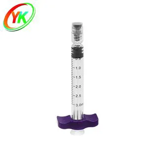 Sterile 3ml Luer Lock Prefilled Glass Syringes for Injection or Cosmetics Hyaluronic Acid Filler Syringe