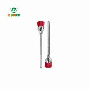 Ouwen Manufacture H-2 Red Hard Dental Long Brushes Nails Nylon Polishing Brush