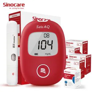 Sinocare Blood Glucose Meter Portable Glucometer Home Care Sugar Diabetes Blood Sugar Glucose Meter