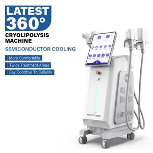 Cryolipolysis Real 360 Degree Fat Freezing Cavitation Body Slimming Weight Loss Fat Removal Beauty Machine 2 Handles 6 Heads for Different Size