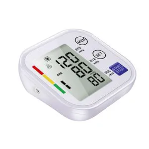 Blood Pressure Monitor Upper Arm Adjustable Cuff Home Automatic Digital Bp Machine LCD Large Screen Display Dual Users Mode with Portable Storage Bag