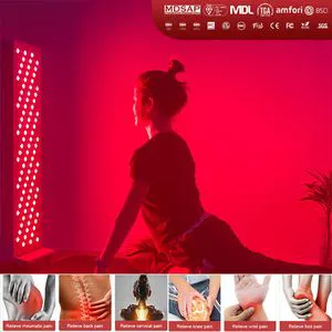 900W Red Light Therapy Panel 180 LEDs 5 Wavelengths