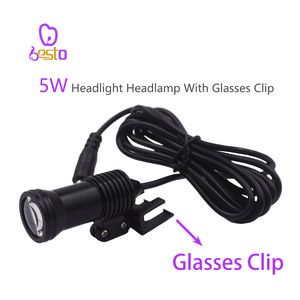 5W Oral Lamp Clip Type with Yellow Light Filter Dentistry Dentist Tools