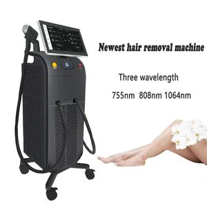 Diode Laser 755 808 1064 3 Wavelength Portable 808nm Diode Laser Hair Removal Machine