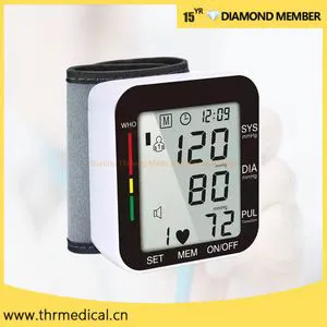 Electronic Digital Wrist Smart Ambulatory Blood Pressure Bp Monitor for Home Hospital Use