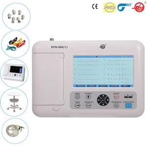 Factory Price Medical Digital 3 Channel Interpretive ECG Machine with Big Screen