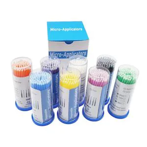 ISO & CE Approved Dental Applicators Brush Micro Swabs Applicators with Super Fine Tip - 1.5 mm