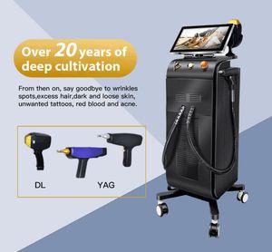 4 Wavelength Professional Laser Hair Removal Machine Diode Laser Hair Removal Permanent Hair Remover and Getting Tattoos YAG Device