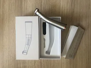 Dental Fiber Optic Handpiece Quattro Spray Increasing Speed 1: 5 Contra Angle Handpiece with LED Light