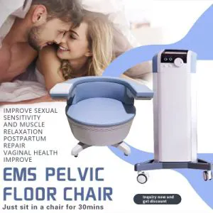 Fmetis Happiness Chair Pelvic Electromagnetic Pelvic Floor Electromagnetic Noninvasive Fat Burning EMS Muscle Sculpt Chair
