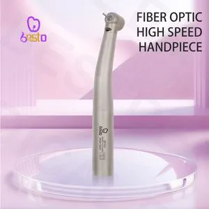 Dental High Speed Air Tubine Handpiece Push Button Tips Fiber Optic Handle 4 Water Sprays Ceramic Bearings Dental Handpiece