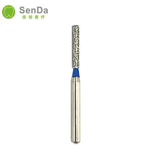 Popular Cone White Stone Polishing Two Layer Diamond Bur for Crown Preparation Molar Teeth