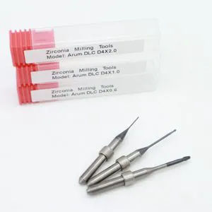 Dental Zirconia PMMA Peek Lithium Disilicate Burs Emax Cutters Milling Tools for Arum Cadcam
