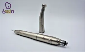 Dental Instrument 1: 1 Fiber Optic Implant Contra Angle Handpiece Low Speed Set with Push Button Chuck Inner Water Spray