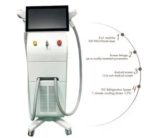 Beauty Diode Laser Triple Waves Hair Removal ND YAG Color Tattoo Remvoal Carbon Peeling New Laser Machine