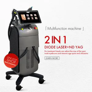 High Quality Hair Removal Diode Laser Machine with ND YAG Tattoo Laser Removal Beauty Laser Equipment