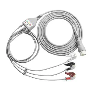 Machine End 12 Pin 5 Lead ECG Medical Cables for Philips