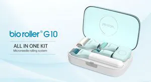 Kit Bioroller G10 Stainless Needle Dermaroller Skin Cooling Ice Roller Produtos De Beleza