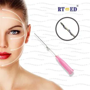 Different Size Cannula Mono Face Lifting From Korea Blunt for Eyebrows Under Eyes Lips 30g Nose Screw 26g X 38mm Pdo Thread