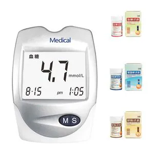 3 in 1 Blood Glucose Meters Uric Acid Meter Kit Quick Check Cholesterol Blood Glucose Meters