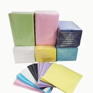OEM Medical Consumables Disposable Bib Sheets Black Dental Bibs