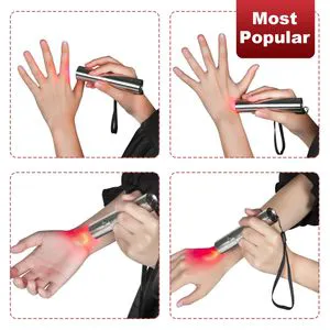 Portable 9W Infra LED Handheld Infrared Red Light Therapy Wand Torch 3PCS Lamp Pen for Face and Body Us Plug