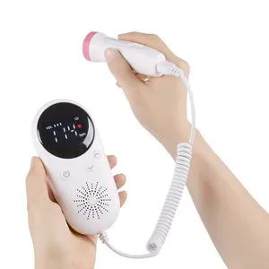 W8-25 Portable Fetal Doppler Monitor Rechargeable Doppler Fetal Ultrasound Baby Heartbeat Fetal Doppler