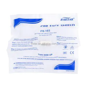 Firstar CPR Face Shield Manual First Aid for Mouth-to-Mouth Training