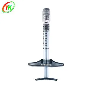 Custom Colorful 1ml Long Luer Lock Glass Syringe with Backstop Plunger for Makeup & Cosmetic Use