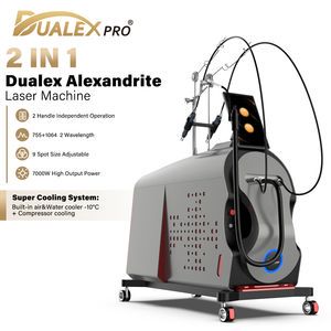Salon Beauty 4 Lights 2 Sticks Alexandrite Laser Painless Hair Removal and Skin Rejuvenation Machine Price